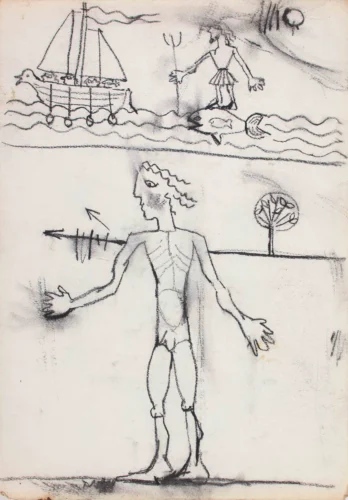 Sketches and Drawings 21 jfatur anticki crtez 70s XL