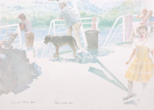 Sketches and Drawings 4 jfatur brod napusta otok 1989 XL