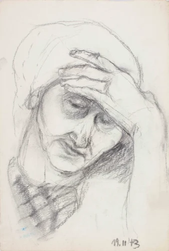 Sketches and Drawings 37 jfatur mama 1973 XL