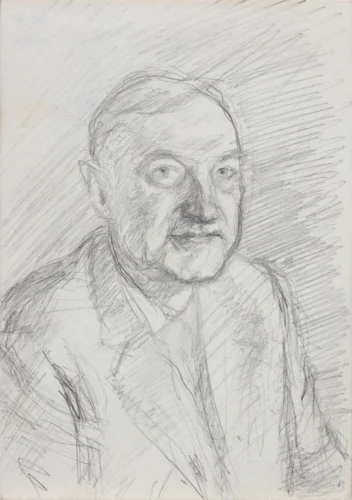 Sketches and Drawings 17 jfatur portret g plevnika 1991 skica2 XL